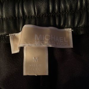 Michael Kors Faux Leather Joggers